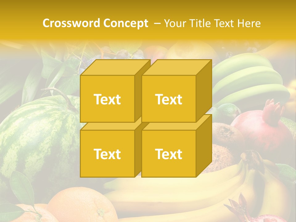 Summer Melon Raspberry PowerPoint Template