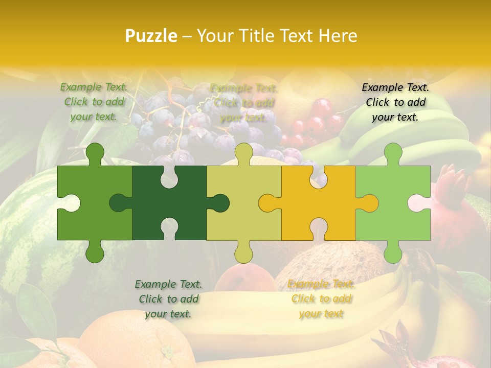 Summer Melon Raspberry PowerPoint Template