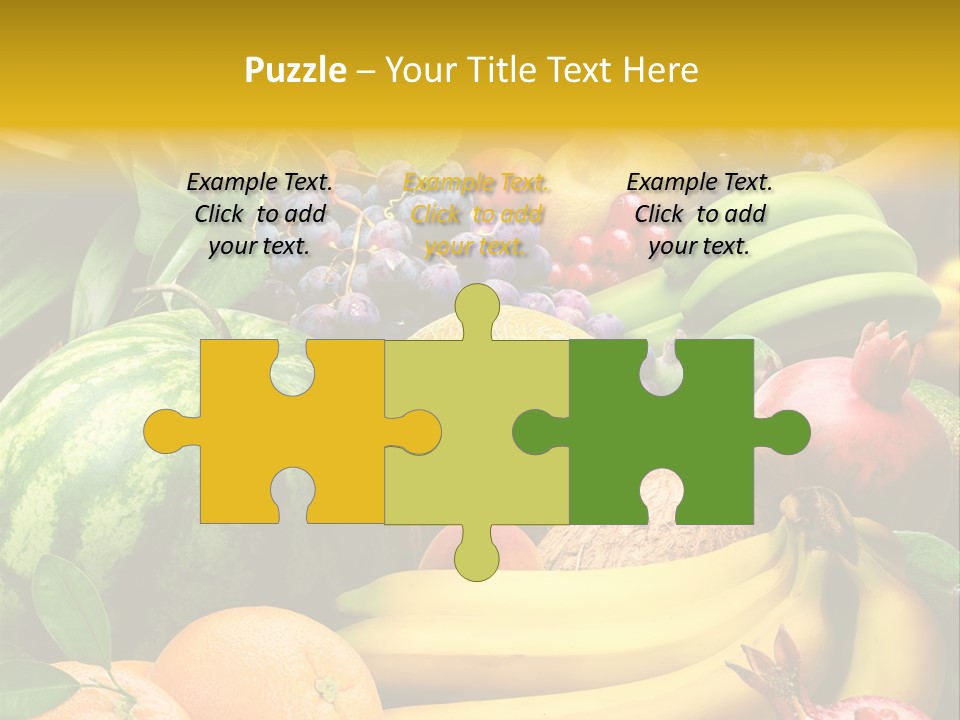 Summer Melon Raspberry PowerPoint Template