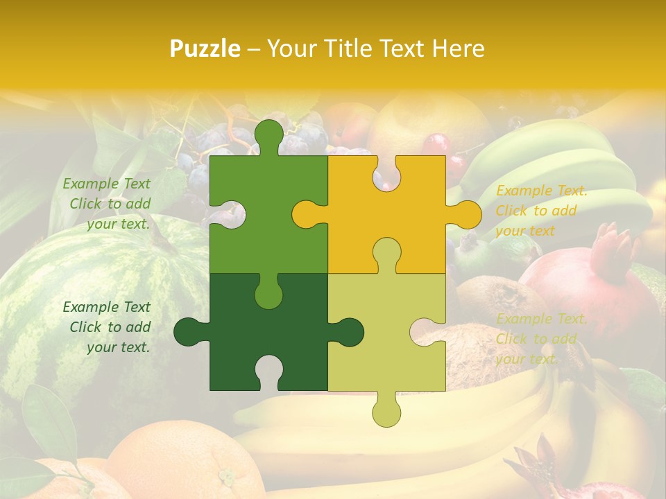 Summer Melon Raspberry PowerPoint Template