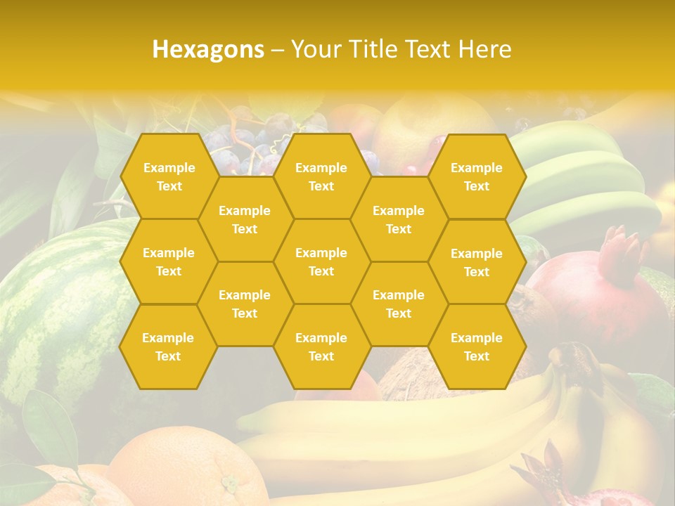 Summer Melon Raspberry PowerPoint Template