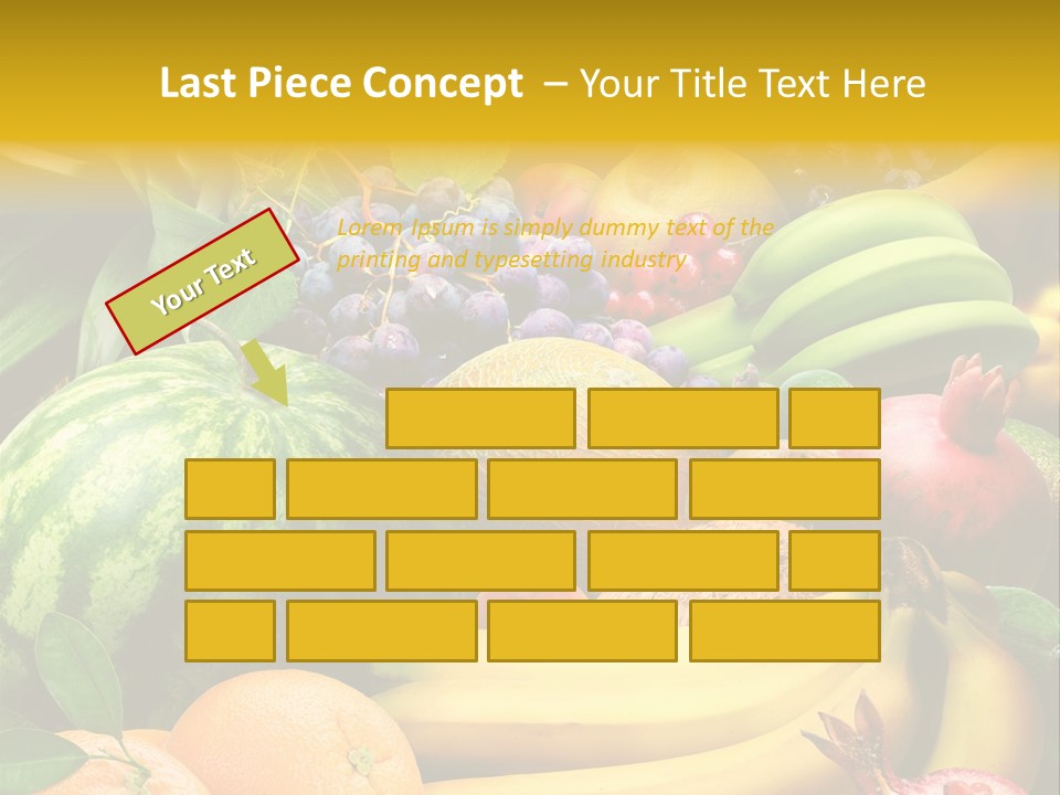 Summer Melon Raspberry PowerPoint Template