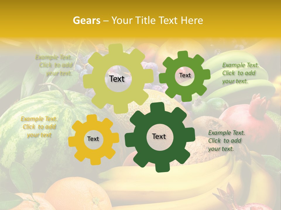 Summer Melon Raspberry PowerPoint Template