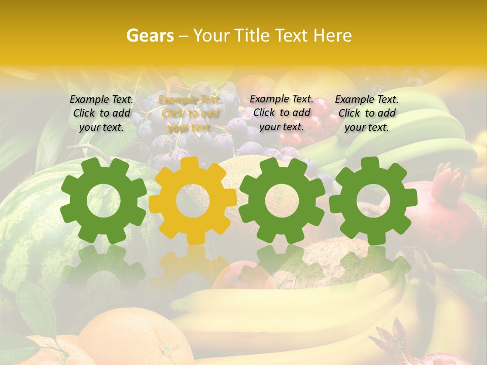 Summer Melon Raspberry PowerPoint Template