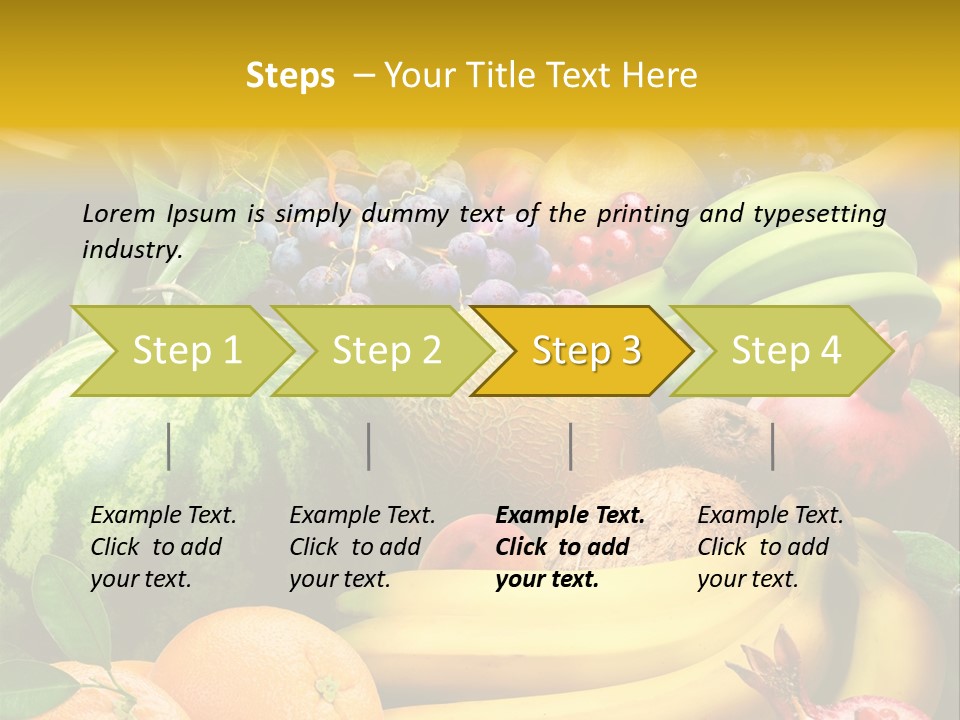 Summer Melon Raspberry PowerPoint Template