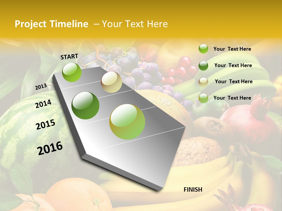 Summer Melon Raspberry PowerPoint Template