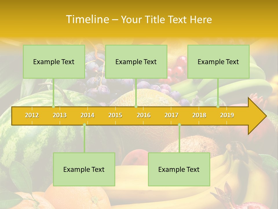 Summer Melon Raspberry PowerPoint Template