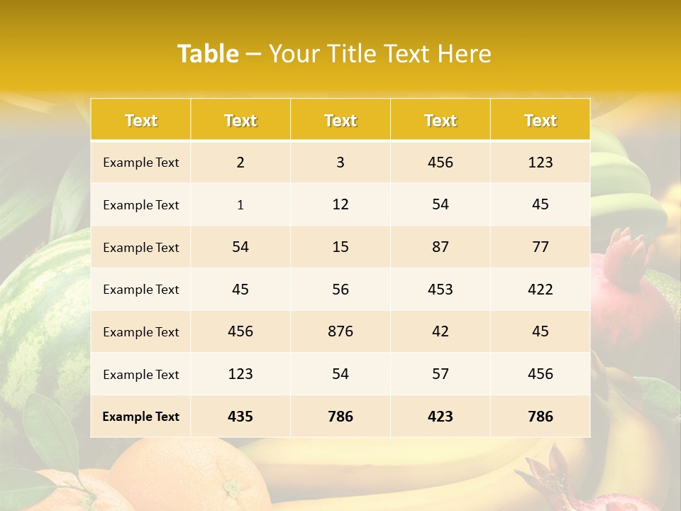 Summer Melon Raspberry PowerPoint Template