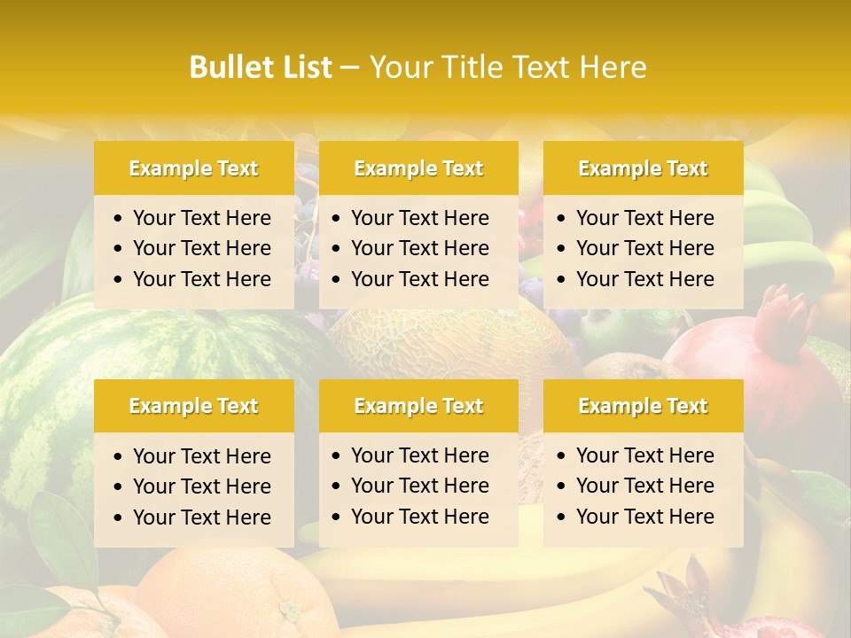 Summer Melon Raspberry PowerPoint Template