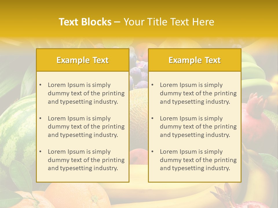 Summer Melon Raspberry PowerPoint Template