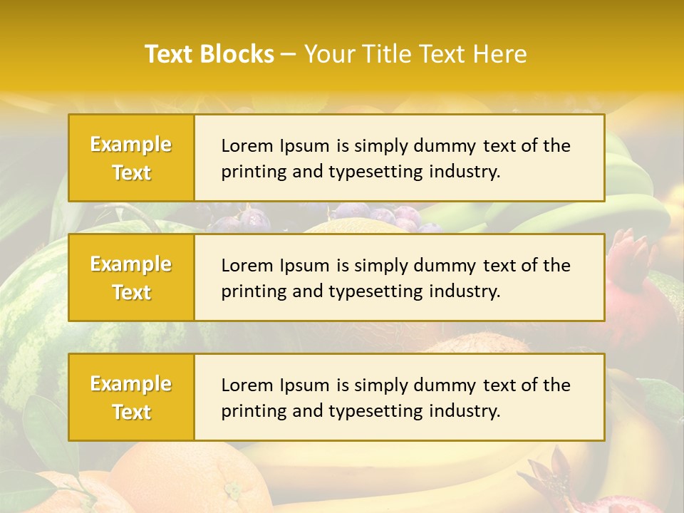 Summer Melon Raspberry PowerPoint Template