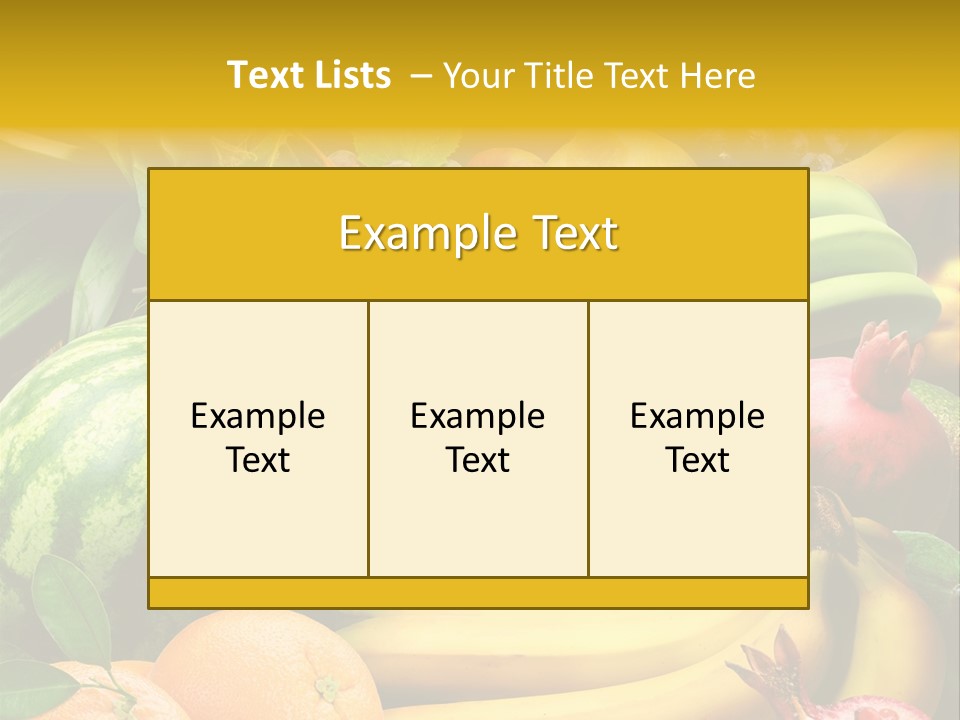 Summer Melon Raspberry PowerPoint Template