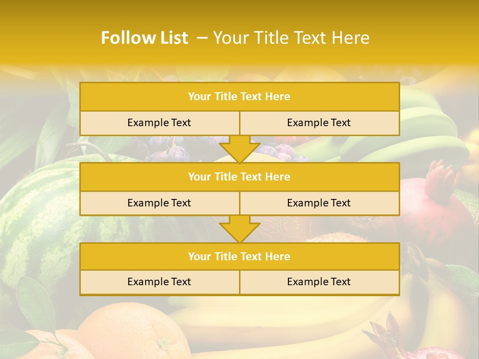 Summer Melon Raspberry PowerPoint Template