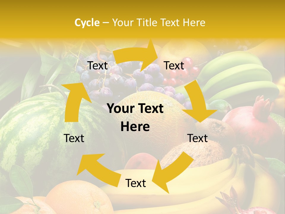 Summer Melon Raspberry PowerPoint Template