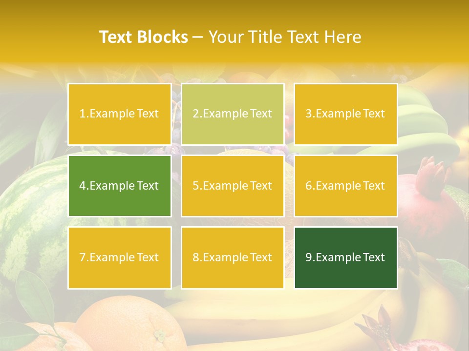 Summer Melon Raspberry PowerPoint Template