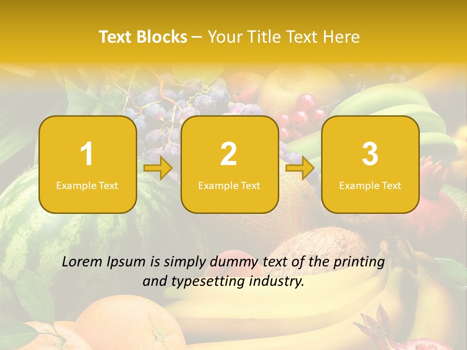 Summer Melon Raspberry PowerPoint Template