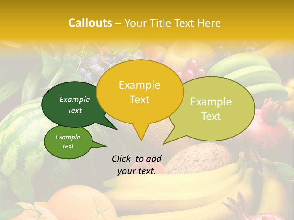 Summer Melon Raspberry PowerPoint Template