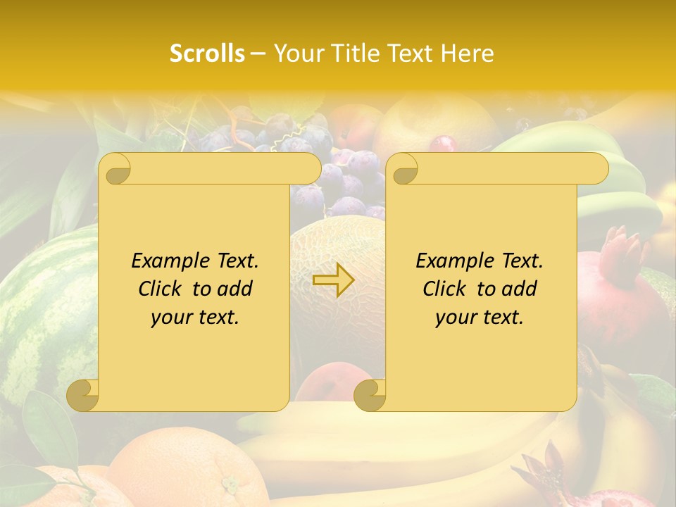 Summer Melon Raspberry PowerPoint Template