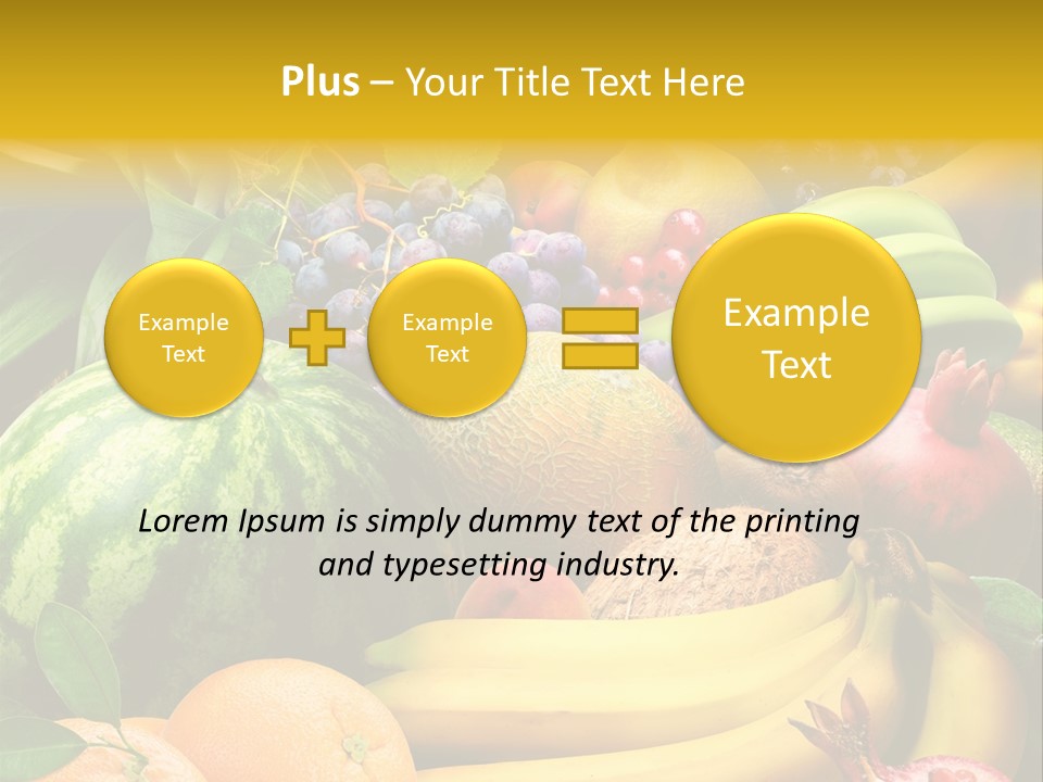 Summer Melon Raspberry PowerPoint Template
