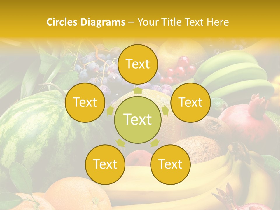 Summer Melon Raspberry PowerPoint Template