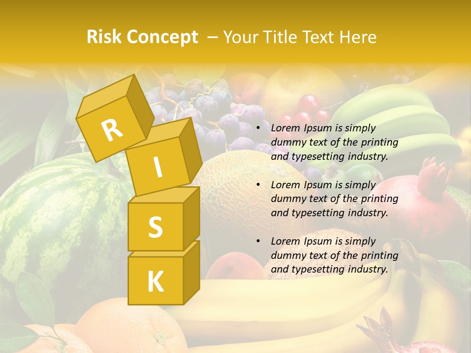 Summer Melon Raspberry PowerPoint Template