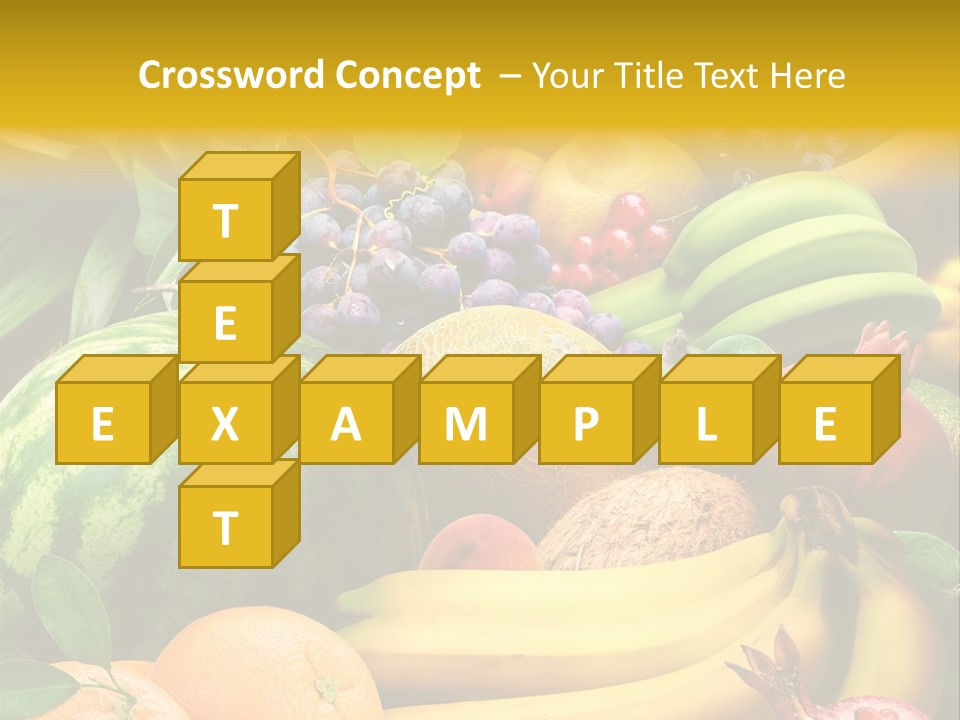 Summer Melon Raspberry PowerPoint Template