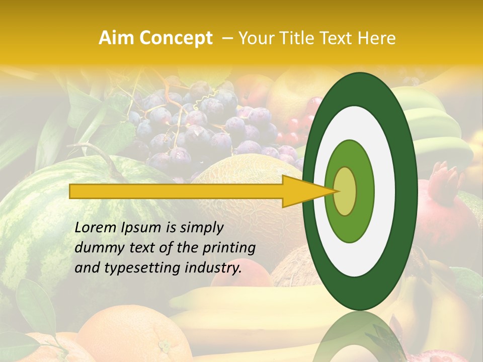 Summer Melon Raspberry PowerPoint Template