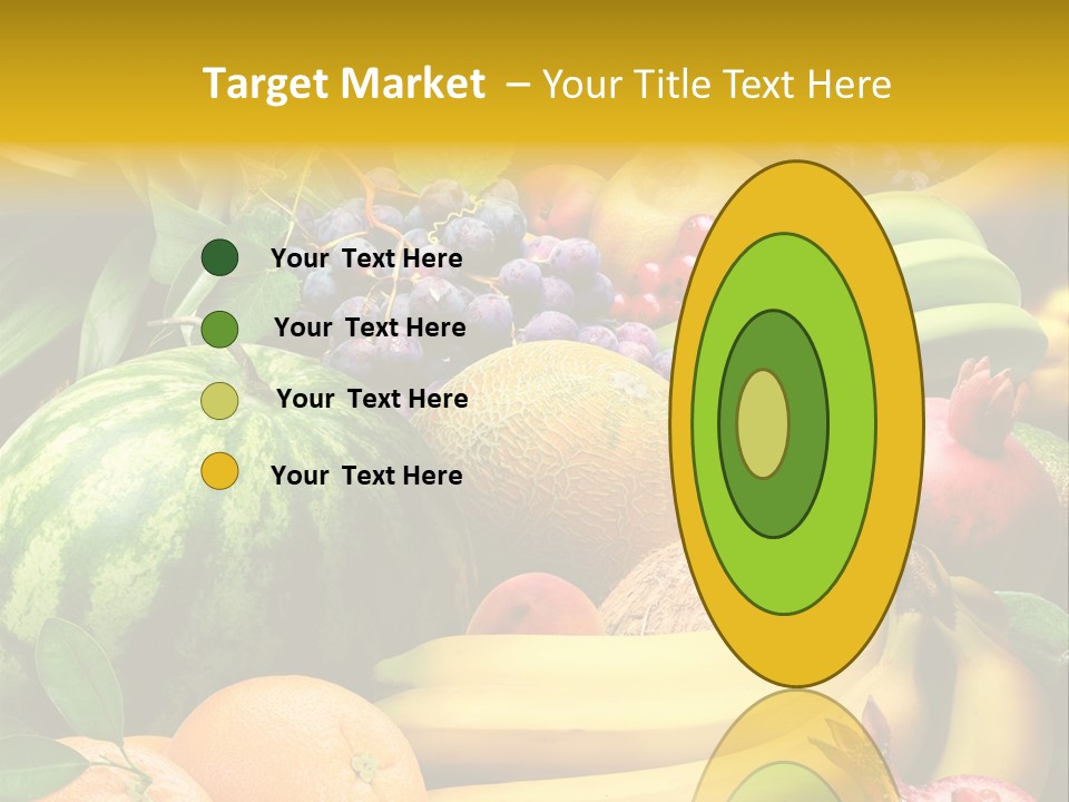 Summer Melon Raspberry PowerPoint Template