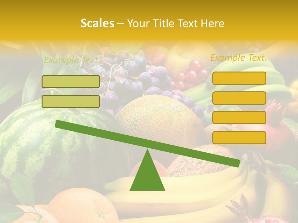 Summer Melon Raspberry PowerPoint Template