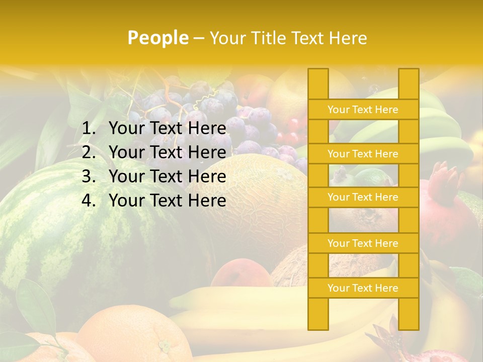 Summer Melon Raspberry PowerPoint Template