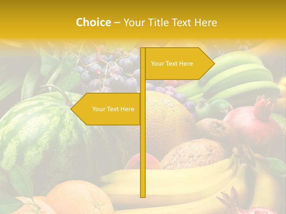 Summer Melon Raspberry PowerPoint Template