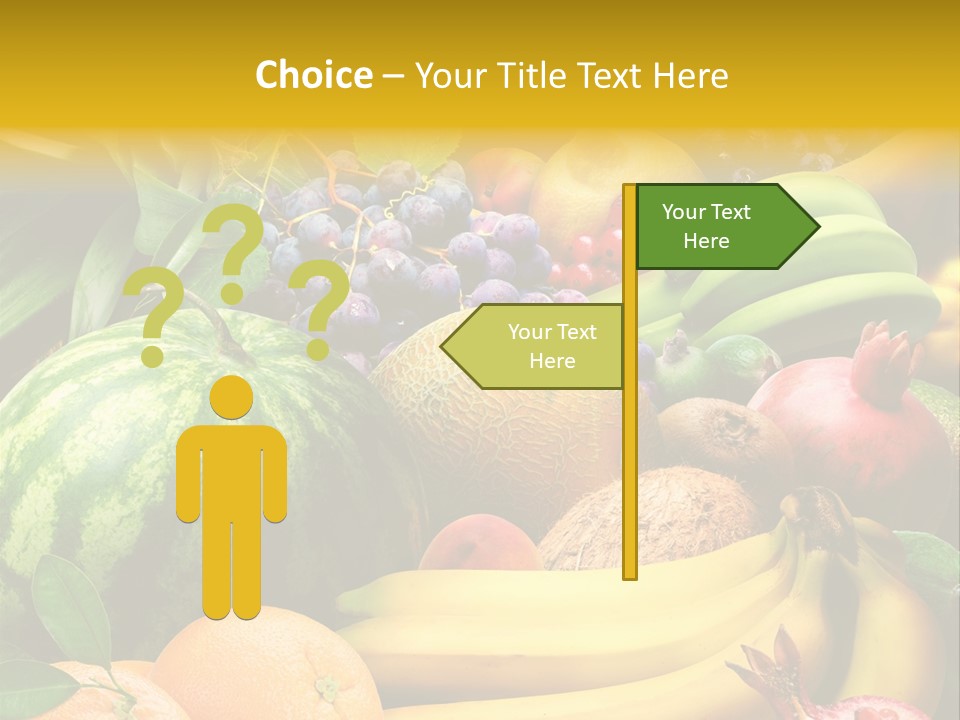 Summer Melon Raspberry PowerPoint Template