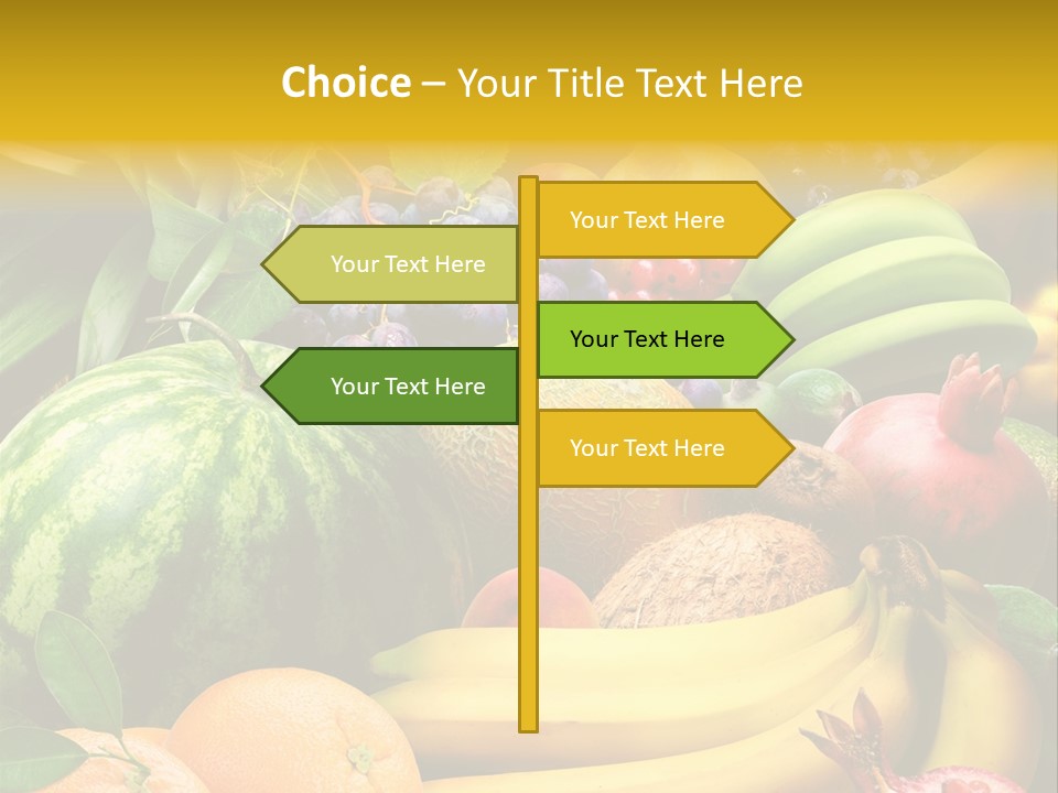 Summer Melon Raspberry PowerPoint Template