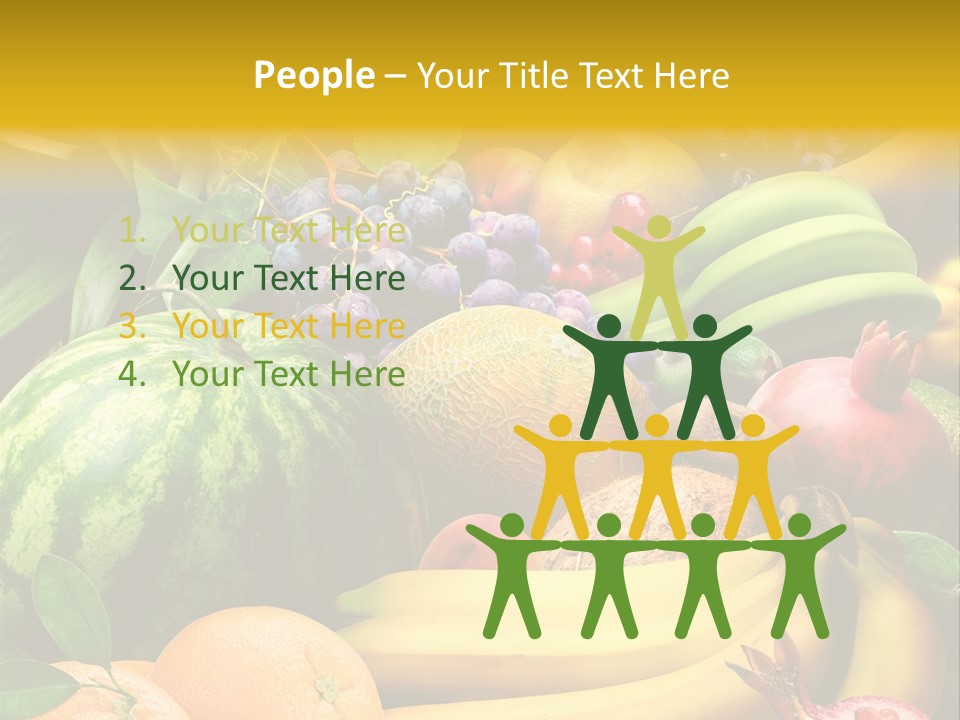 Summer Melon Raspberry PowerPoint Template