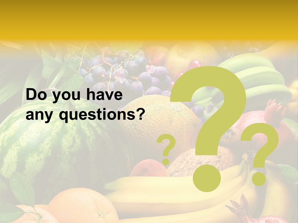 Summer Melon Raspberry PowerPoint Template