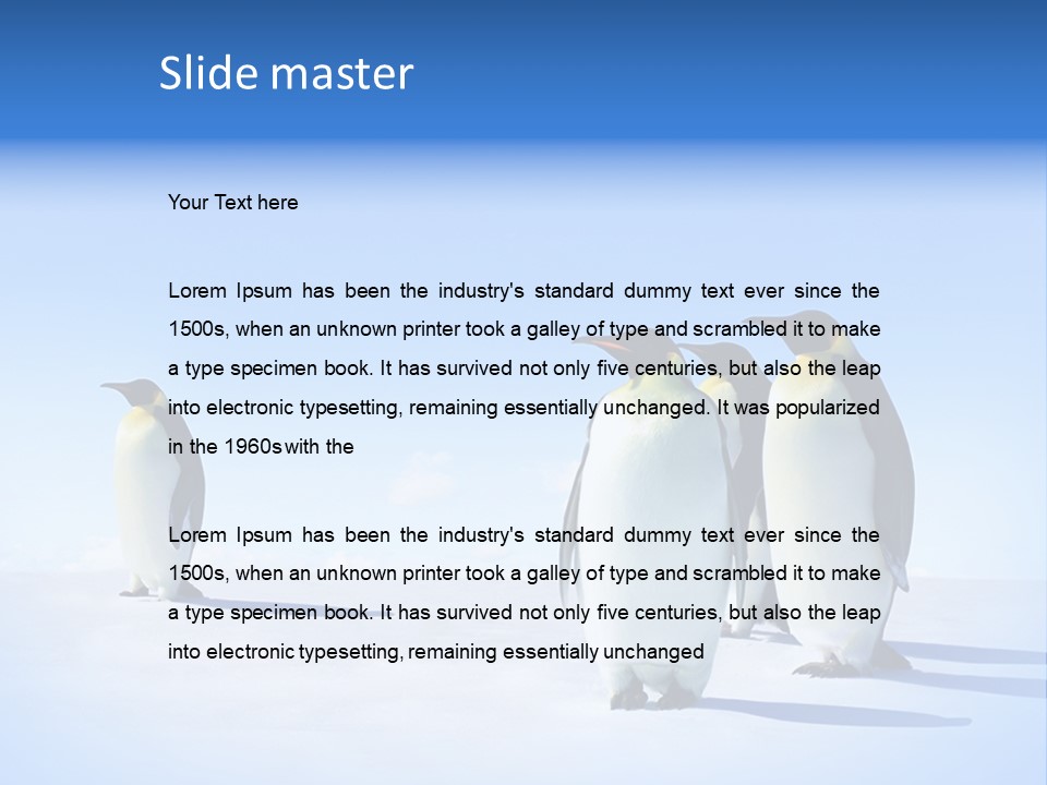 Snow Blue Watch PowerPoint Template