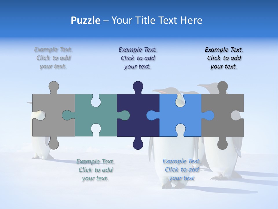 Snow Blue Watch PowerPoint Template