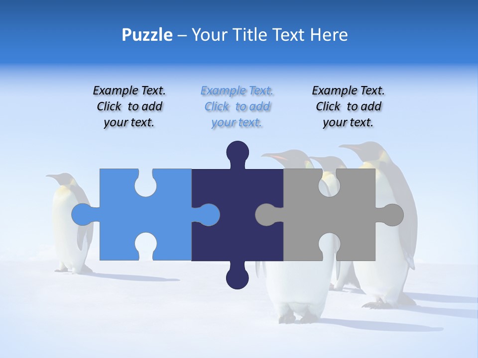 Snow Blue Watch PowerPoint Template