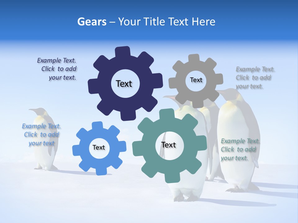 Snow Blue Watch PowerPoint Template