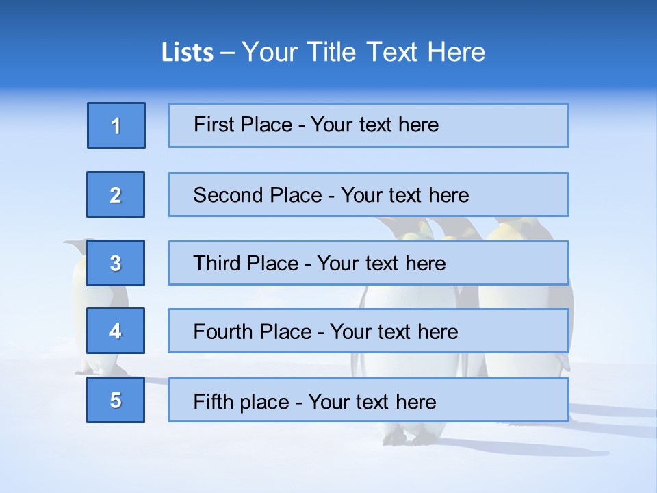 Snow Blue Watch PowerPoint Template