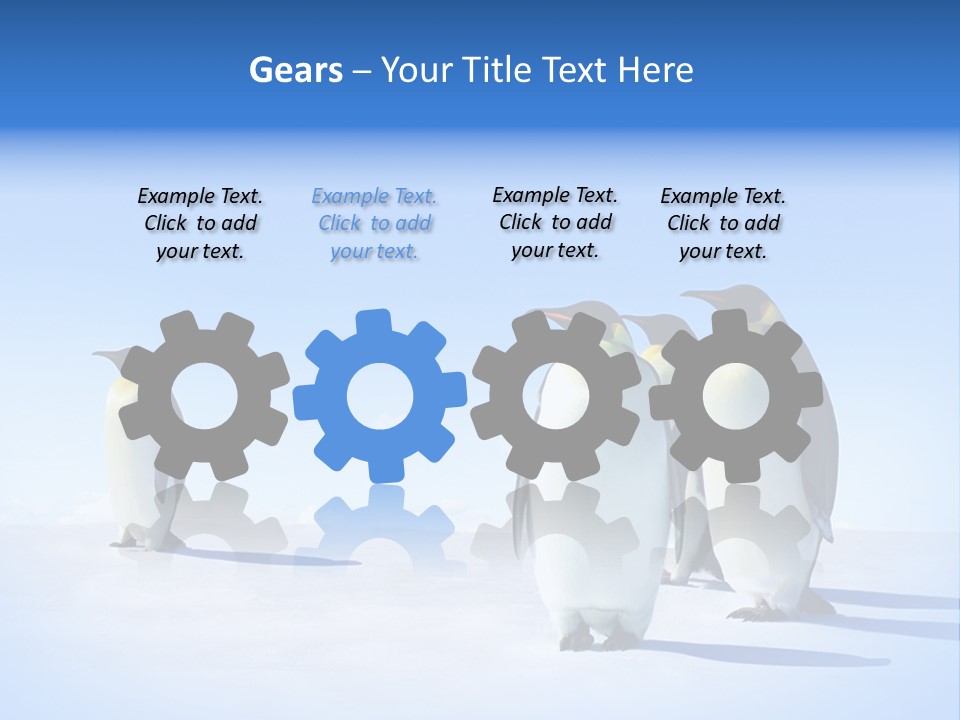 Snow Blue Watch PowerPoint Template