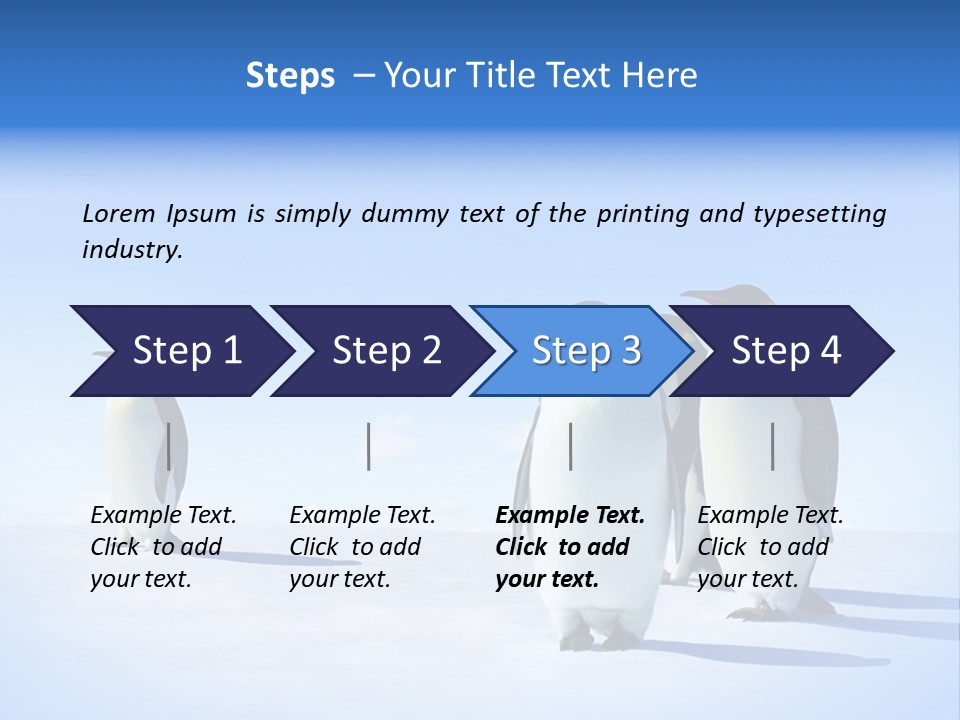Snow Blue Watch PowerPoint Template