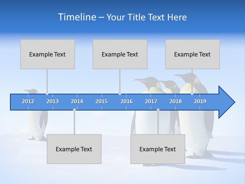 Snow Blue Watch PowerPoint Template