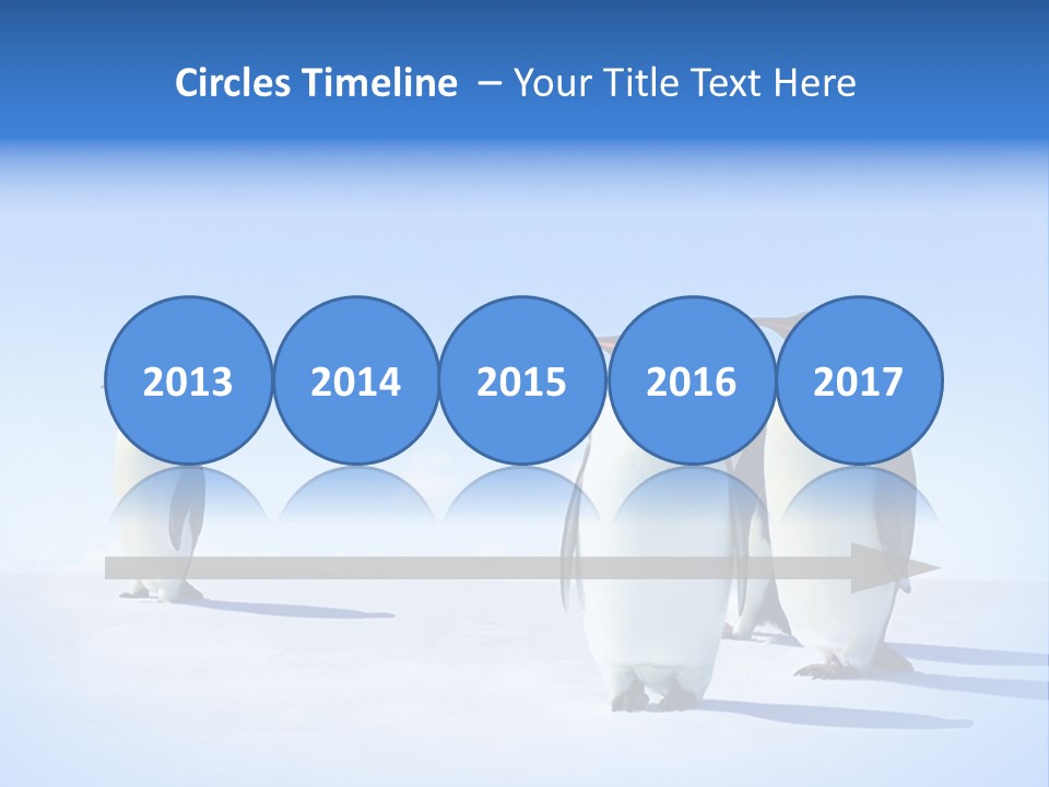 Snow Blue Watch PowerPoint Template