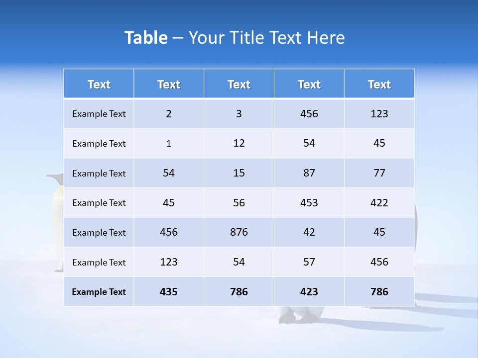 Snow Blue Watch PowerPoint Template