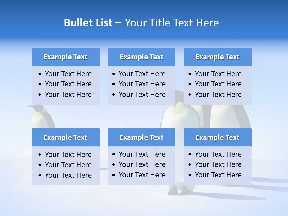 Snow Blue Watch PowerPoint Template