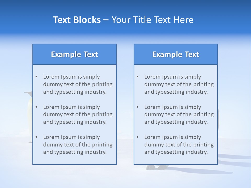 Snow Blue Watch PowerPoint Template