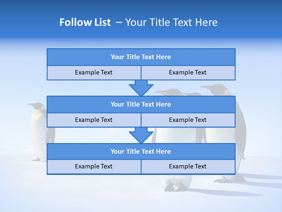 Snow Blue Watch PowerPoint Template
