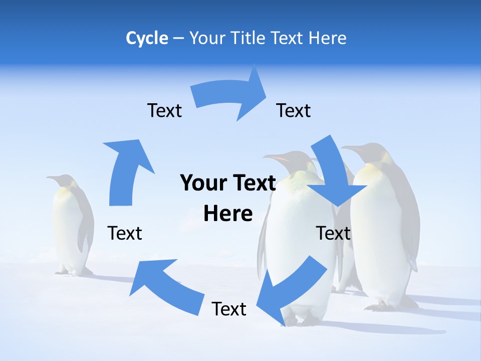 Snow Blue Watch PowerPoint Template