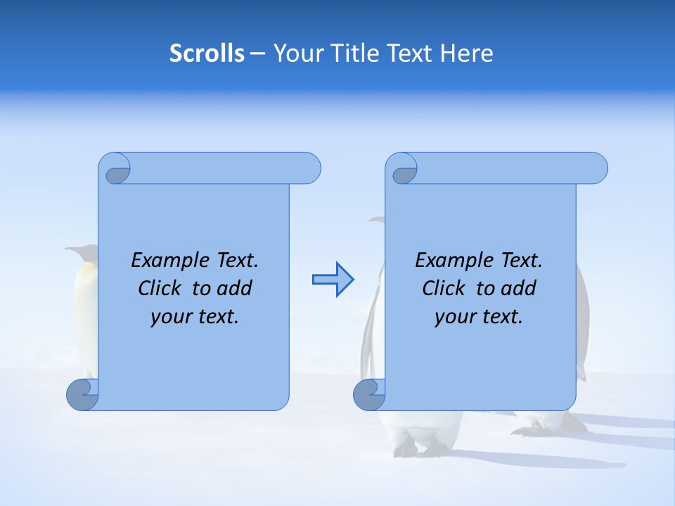 Snow Blue Watch PowerPoint Template